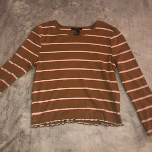 striped forever 21 top